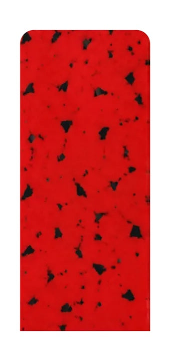 Placa com 75% vermelho e 25% preto