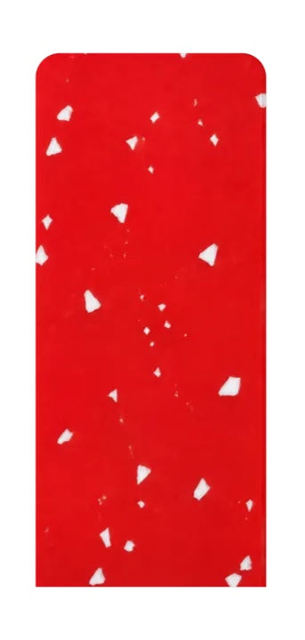 Placa com 90% vermelho e 10% branco