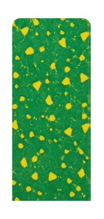 Placa com 65% verde e 35% amarelo