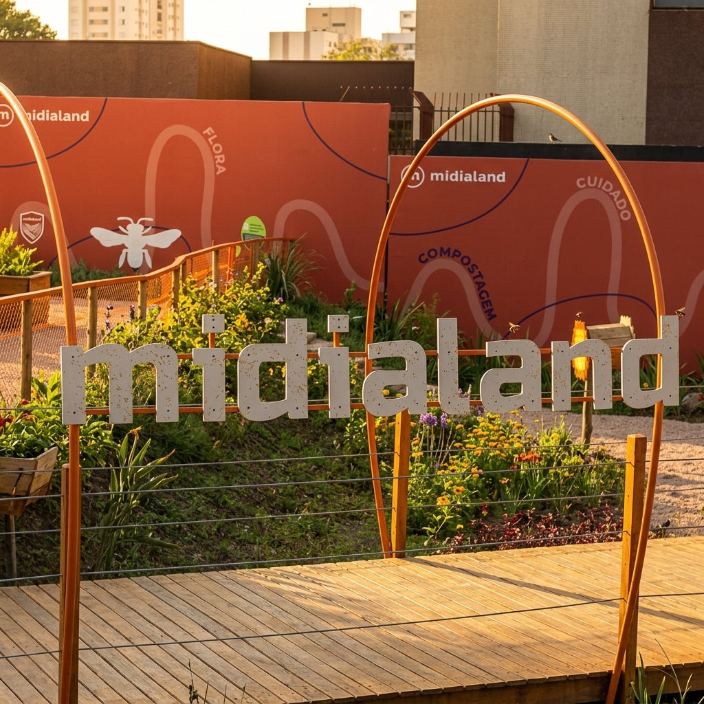 Letreiro Midialand
